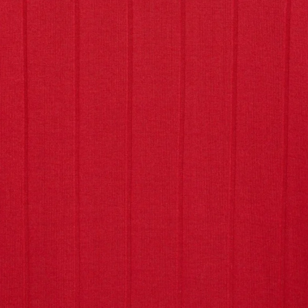 Long Sleeve Red Ribbed Knit Top - Picture 4 of 11